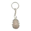 VIE Naturals Wire Wrapped Tumbled Stone Keychain, Rose Quartz view 2