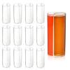 Split Shooters Divided Test Tube Plastic Shot Glasses  Clear Plastic Jager Bomb Chaser Shot Glass Glasses Cups  Fun Unique Glasses for Events Birthday Bachelor Bachelorette Parties - Set of 12 view 1