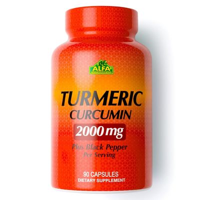 ALFA VITAMINS Curcumin Turmeric with Black Pepper, Dietary Supplement That Supports Joint Health & Cardiovascular Wellness, Enhanced Formula with Piper Nigrum for Improved Absorption, 90 Capsules