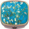 Almond Blossoms Brass Rectangle Pill Box view 1