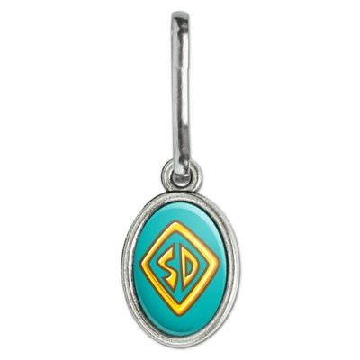 Scooby-Doo Tag Antiqued Oval Charm Clothes Purse Suitcase Backpack Zipper Pull Aid