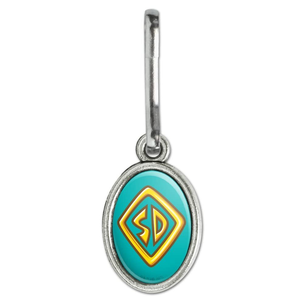 Scooby-Doo Tag Antiqued Oval Charm Clothes Purse Suitcase Backpack Zipper Pull Aid