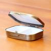 Night Sky Stars Lights Brass Rectangle Pill Box view 2