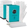 DuraHome Clear Plastic Straws Individually Wrapped 1000 Pack, Long 10.25" inch BPA Free Restaurant Style Disposable Drinking Straw 0.24" Wide, for Coffee House, Diner or Home, Decorative Display Boxes view 1