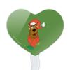 A Scooby Christmas Heart Love Cupcake Picks Toppers Decoration Set of 6 view 2
