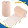 4 Rolls Elastic Tape Adhesive Elastic Tape Self Adhesive Bandage Wrap Flexible Stretch Bandages for Sports Ankle, Knee and Wrist Sprains Animal Pets, 5 Yard (4 Inch in Width) view 2