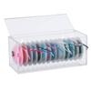 faruijie Power Chain Organizer Case - Dental Orthodontic Elastic Rubber Chain Dispenser Orthodontic Braces Rubber Band Acrylic Holder with Lid view 1