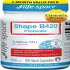 Life-Space Shape B420 Probiotics for Shape Better, GLP-1 Boost, 2 Month Serving, Clinically Backed Metabolism Support, Prebiotic + Probiotic for Women and Men, 60 Vegetarian Capsules view 1