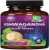 Ashwagandha Supplements 2100mg - 3X Strength Ashwagandha Powder & Root Extract with Black Pepper for Max Absorption, Antioxidant Supplements for Women & Men, Vegan, Bottled in USA - 60 Capsules view 1