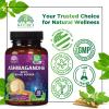 Ashwagandha Supplements 2100mg - 3X Strength Ashwagandha Powder & Root Extract with Black Pepper for Max Absorption, Antioxidant Supplements for Women & Men, Vegan, Bottled in USA - 60 Capsules view 4