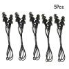 CTKcom 5 Pcs Silicone Gel Soft Earplug Corded String Ear Plugs for Swimming,Pack of 5,Black view 2