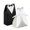 BEISHIDA Wedding Favor Boxes - Small Bride and Groom Candy Boxes for Bridal Shower Decorations - 50pcs view 1