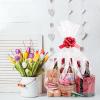Awpeye Clear Basket Bags 20Pack Large Cellophane Gift Bags for Baskets Cellophane Wrap for Gift 2 Mil Thick (26"x33") view 3