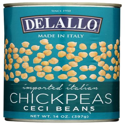 Delallo Bean Chick Peas, 14 Oz (Pack Of 12)