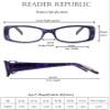 4-pack Women's Computer Readers - Blue Light Blocking Scratch Resistant Reading Glasses for Women (Precious Stones, 2.00) view 3