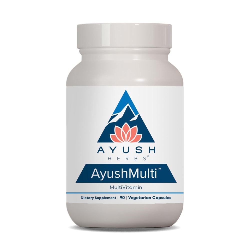Ayush Herbs Ayush Multi - Multi Vitamin Capsules, Multivitamin with Iodine & Zinc for Men & Women, Daily Vitamin & Mineral Support for Adults - 90 Vegetarian Capsules (1 Count)