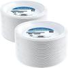 100 Count Disposable Reusable Plastic Plates White 10" Strong and Durable Indoor Outdoor Birthday Party Baby Shower Picnics (200) view 1