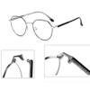 QYAJS 1 Pair Metal Glasses Replacement Arms Glasses Replacement Temple Black Eyeglasses Arms Legs, Screws, Screw Washers and 3-in-1 Screwdriver Convex Teeth Single Teeth view 2
