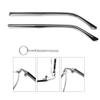 QYAJS 1 Pair Metal Glasses Replacement Arms Glasses Replacement Temple Black Eyeglasses Arms Legs, Screws, Screw Washers and 3-in-1 Screwdriver Convex Teeth Single Teeth view 4