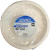100 Count Disposable Reusable Plastic Plates White 10" Strong and Durable Indoor Outdoor Birthday Party Baby Shower Picnics (300) view 2