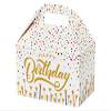 Pack of 6, Happy Birthday Stars Party Favor Gable Box, 6x3.75x3.5" for Party Favors and Small Gift view 1