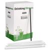 [300 Pcs] Biodegradable Compostable Individually Wrapped Straws - PLA Disposable Plant Based Black Straws (8.25" LongX0.23" Wide) view 3