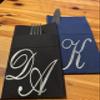Custom Monogram Airlaid Napkins  Linen-Like, Disposable, Soft, Built-In Pocket  Wedding, Party, Event Use view 2