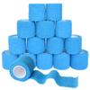 FEILIBAY 15 Pack Cohesive Wrap 2 Inch x 5 Yards Self Adherent Vet Tape for Pets, Elastic Self Adhesive Bandage Wrap for Sports, Finger, Wrist, Ankle (Blue) view 1