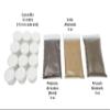Juego de 4 Ofrendas- 10 Cascarilla Pescado Ahumado en Polvo Pimienta de Guinea Jutia Ahumada en Polvo Pack of 4 Different for Santos Orishas Religion Vodou Palo Ifa view 3