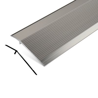 LJHU Threshold Transition Strips 90cm Door Edge Decoration, Rust-Proof Matte Finish Transition Strips for Sweeping Robot, Aluminium Flooring Accessory, Customizable Size (Color : Gray)