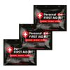 3 x Portable Travel Size First Aid Kit | Perfect for Home, Office, Car, School, Business, Travel, Hiking, Hunting, and Outdoors | Individually Wrapped First Aid Products (Black) view 1