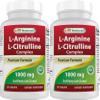 Best Naturals L-Arginine L-Citrulline Complex 1000 mg 250 Tablets (250 Count (Pack of 2)) view 1