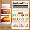 Best Naturals Inositol 1000 mg 120 Tablets (120 Count (Pack of 1)) (120 Count (Packf of 3)) view 2
