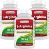 Best Naturals L-Arginine 500mg 250 Capsules (250 Count (Pack of 3)) view 1