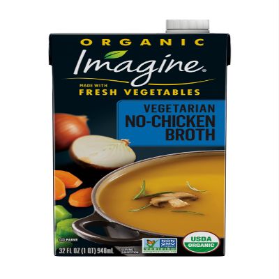 Imagine Organic Vegetarian No-Chicken Broth, 32 fl oz (Pack of 6)