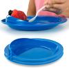 Vive Spill-Proof Scoop Plate, 9" (2 Pack) - Dish with Wall for Disabled, Handicapped, Elderly Adults with Special Needs from Parkinsons, Dementia, Stroke, Tremors with - Non Skid Padded Bottom view 1