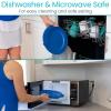 Vive Spill-Proof Scoop Plate, 9" (2 Pack) - Dish with Wall for Disabled, Handicapped, Elderly Adults with Special Needs from Parkinsons, Dementia, Stroke, Tremors with - Non Skid Padded Bottom view 4