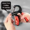 YFCDZVBH 5-60Kg Gym Fitness Hand Grip Men Women Adjustable Finger Heavy Exerciser Strength Compatible with Muscle Recovery Hand Gripper Trainer Useful (Color : Black) view 3