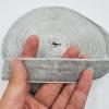 15 Yards Velvet Ribbon Spool, for Wedding, Gift Wrapping, Hair Bows, Home Decorating (1in, Gray) view 2