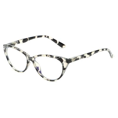 COTIA Classic Elegant Cat Eye Glasses Frame Blue Light Blocking Eyewear for Women (Small, white)