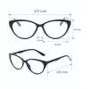 COTIA Classic Elegant Cat Eye Glasses Frame Blue Light Blocking Eyewear for Women (Small, white) view 3
