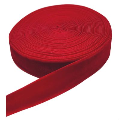 15 Yards Red Velvet Ribbon Spool, for Wedding, Gift Wrapping, Hair Bows, Home Decorating (5/8in, Red)