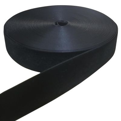 15 Yards Velvet Ribbon Spool, for Wedding, Gift Wrapping, Hair Bows, Home Decorating (1in, Black)