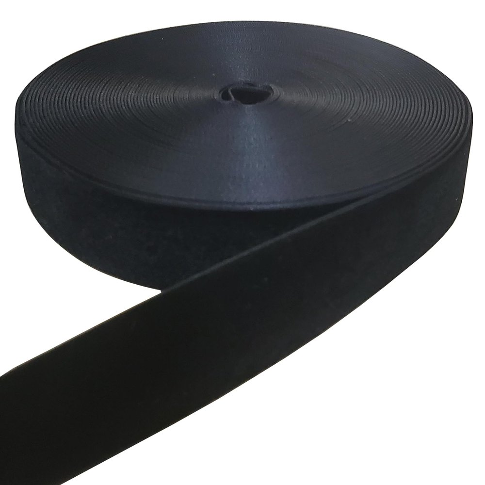 15 Yards Velvet Ribbon Spool, for Wedding, Gift Wrapping, Hair Bows, Home Decorating (1in, Black)