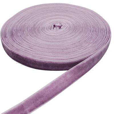 15 Yards Purple Velvet Ribbon Spool, for Wedding, Gift Wrapping, Hair Bows, Home Decorating (3/8in, Purple)