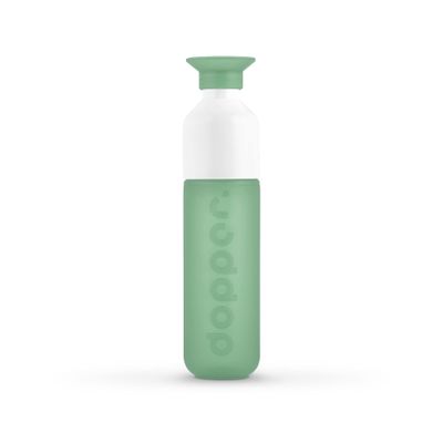 Preserve Dopper Reusable Water Bottle BPA Free, Dishwasher Safe - Slim, Light & Durable for Backpack, Office, Workout, Running, Bike, Sports - 15.25 Oz (Moody Mint)