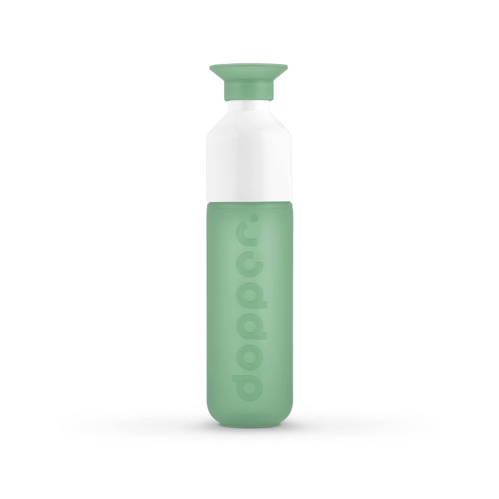 Preserve Dopper Reusable Water Bottle BPA Free, Dishwasher Safe - Slim, Light & Durable for Backpack, Office, Workout, Running, Bike, Sports - 15.25 Oz (Moody Mint)