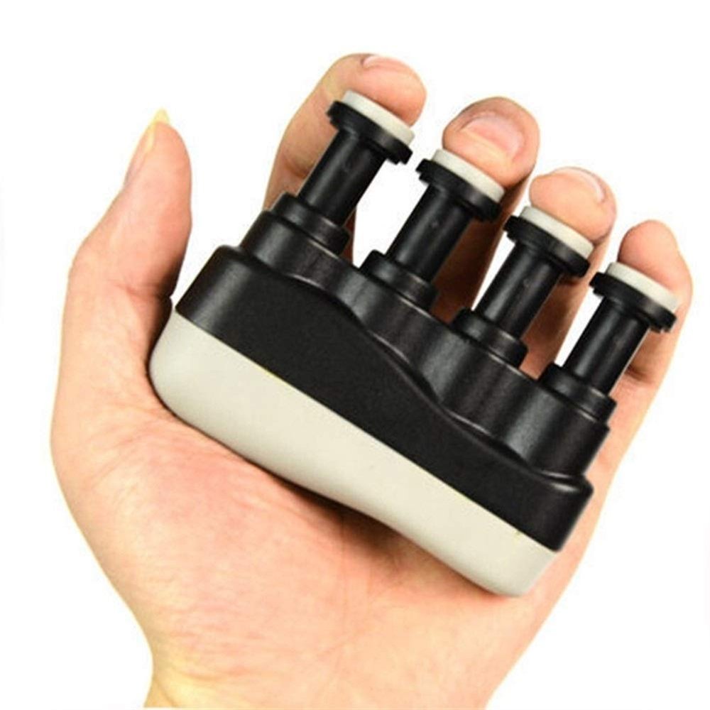 YFCDZVBH Guitar Finger Exerciser Kids Adult Finger Piano Training Finger Wrist Exerciser Heavy Hand Gripper Useful (Color : Black)