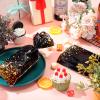 100 Pieces Black and Gold Cellophane Bags 10.8 x 5 inch Plastic Party Treat Bags Candy Goody Treat Bag with 100 Gold Twist Ties for Back to School Graduation Birthday Wedding Retirement Party Supplies view 4
