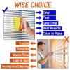 7 Teeth Shutter Cleaner Brush Venetian Blind Cleaner Window Removable Washable Dust Collector Microfiber Cleaning Cloth Tools for Window Shutters Air Conditioner Awnings Siding Car Fan view 3
